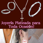 👸🏻👑ELEGANCIA, DISTINCIÓN Y PERFECCIÓN!  ARETES, DOBLE BRAZALETE Y COLLAR DE CRUZ INFINITA DE LA SUERTE PLATEADOS!👑 ✈️💵PAGA CONTRA ENTREGA Y ENVIO GRATIS!!! 🚛💵