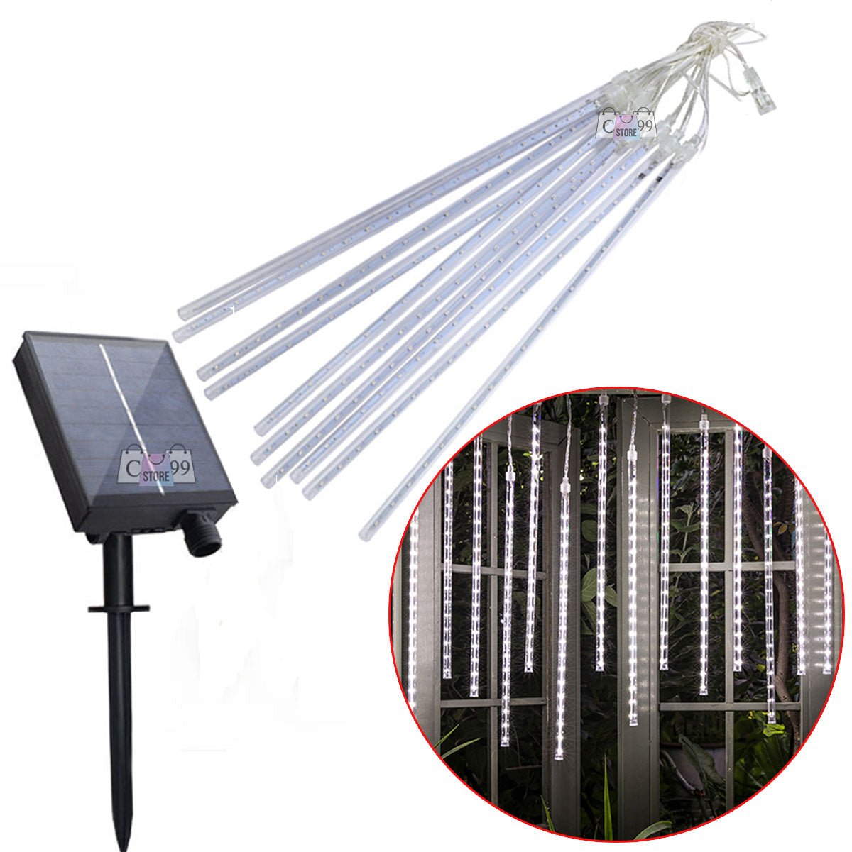 🎅🏼🎄¿DECORACIONES NAVIDEÑAS CON CERO COSTOS ELÉCTRICOS?🔌 LLEGARON LAS LUCES NAVIDEÑAS TIPO METEORITO CON PANEL SOLAR!!!! ✈️💵PAGA CONTRA ENTREGA Y ENVIO GRATIS!!! 🚛💵 - Sólo Enlázate On Line - MeteoroBlancaSolarC99s