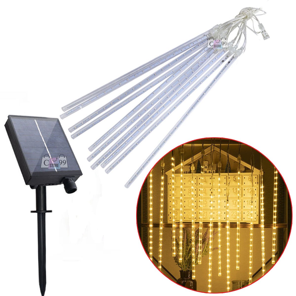 🎅🏼🎄¿DECORACIONES NAVIDEÑAS CON CERO COSTOS ELÉCTRICOS?🔌 LLEGARON LAS LUCES NAVIDEÑAS TIPO METEORITO CON PANEL SOLAR!!!! ✈️💵PAGA CONTRA ENTREGA Y ENVIO GRATIS!!! 🚛💵 - Sólo Enlázate On Line - MeteoroCalidaSolarC99s