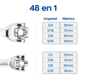 🔧🛠️DIFÍCIL ENCONTRAR LA LLAVE ADECUADA? SOLUCIONA CON LA LLAVE MÁS VERSATIL, MULTIUSOS 48 EN 1 🔧!!!🚛💵PAGA CONTRA ENTREGA Y ENVIO GRATIS!!! 🚛💵 - Sólo Enlázate On Line - 770306410010