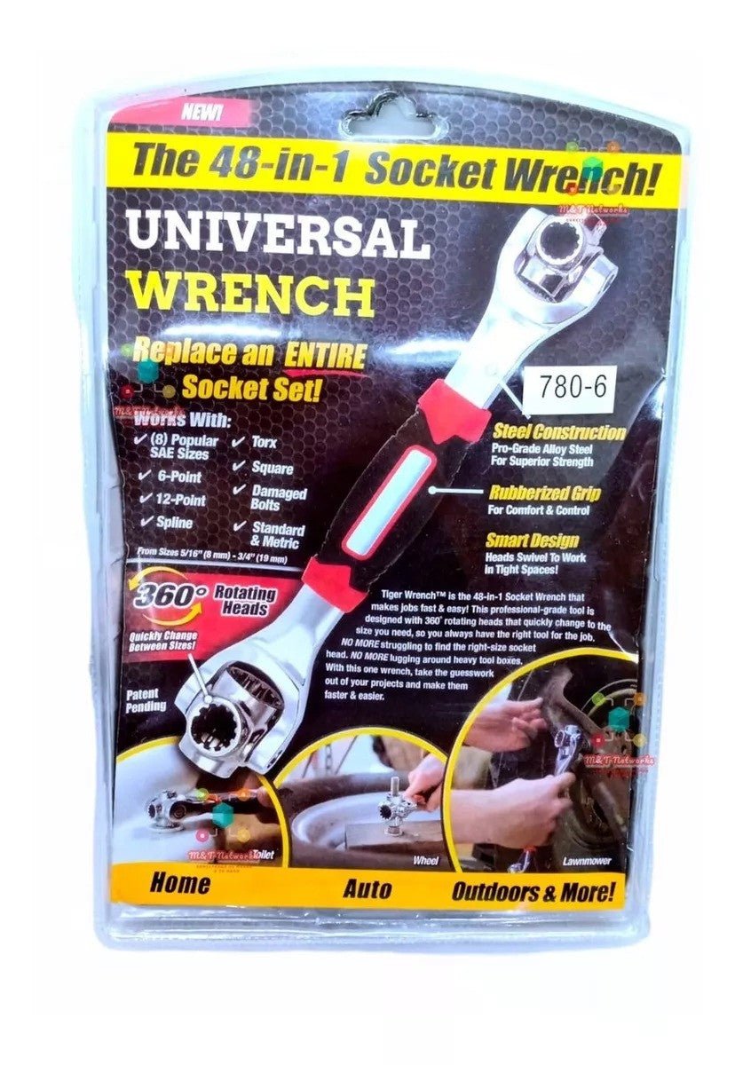🔧🛠️DIFÍCIL ENCONTRAR LA LLAVE ADECUADA? SOLUCIONA CON LA LLAVE MÁS VERSATIL, MULTIUSOS 48 EN 1 🔧!!!🚛💵PAGA CONTRA ENTREGA Y ENVIO GRATIS!!! 🚛💵 - Sólo Enlázate On Line - 770306410010