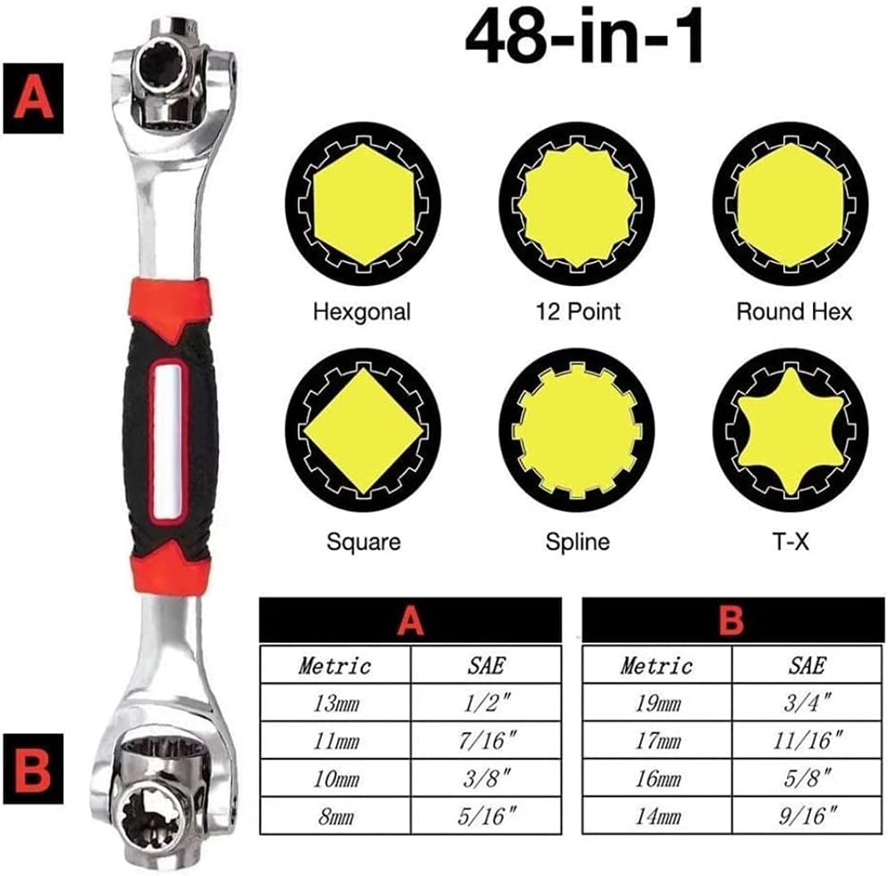 🔧🛠️DIFÍCIL ENCONTRAR LA LLAVE ADECUADA? SOLUCIONA CON LA LLAVE MÁS VERSATIL, MULTIUSOS 48 EN 1 🔧!!!🚛💵PAGA CONTRA ENTREGA Y ENVIO GRATIS!!! 🚛💵 - Sólo Enlázate On Line - 770306410010