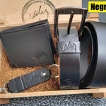 EL MEJOR REGALO PARA EL MEJOR PAPA!!Trio Correa, Billetera, Llavero en Caja Madera! - Sólo Enlázate On Line - null-0
