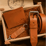 EL MEJOR REGALO PARA EL MEJOR PAPA!!Trio Correa, Billetera, Llavero en Caja Madera! - Sólo Enlázate On Line - null-7