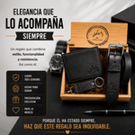 EL MEJOR REGALO PARA EL MEJOR PAPA!!Trio Correa, Billetera, Llavero en Caja Madera! - Sólo Enlázate On Line - null-6