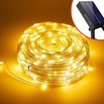 ¿GASTAS MUCHO DINERO EN DECORACIONES NAVIDEÑAS CON ALTOS COSTOS ELÉCTRICOS?? LUCES NAVIDEÑAS TIPO MANGUERA, CON PANEL SOLAR!!