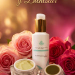 Kit de Madres con crema facial nutritiva antiedad CBD, aceite para masajes y bálsamo protector de cutícula