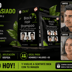 Luce más Jóven, siéntete seguro(a). Shampoo Pinta Canas Caja x 10 sobres - Negro! - Sólo Enlázate On Line - 47506565759154