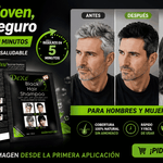 Luce más Jóven, siéntete seguro(a). Shampoo Pinta Canas Caja x 10 sobres - Negro! - Sólo Enlázate On Line - 47506565759154